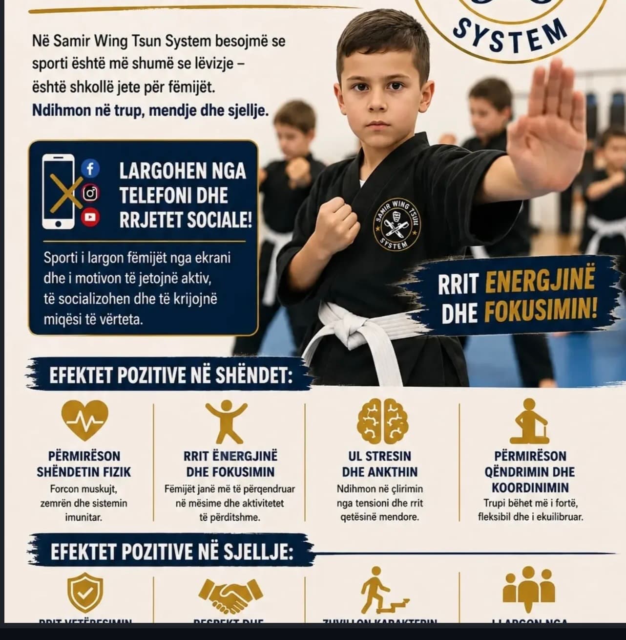 Kids Wing Tsun training